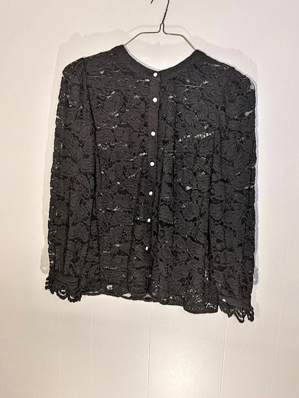 PrettyGarden Women's Dressy Casual Lace Blouse Long Sleeve Button Up Shirt